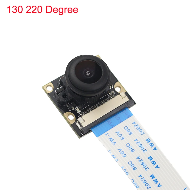 

Raspberry Pi 220 130 Degree Camera Fish Eye Focal Adjustable Wide Angle Camera Module for Raspberry Pi 3 Model B+ 2B