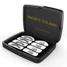 Genailish магнитные ресницы 6D Накладные ресницы ручной работы инструмент для макияжа ресницы натуральные длинные магнитные накладные ресницы акриловая коробка SCT02