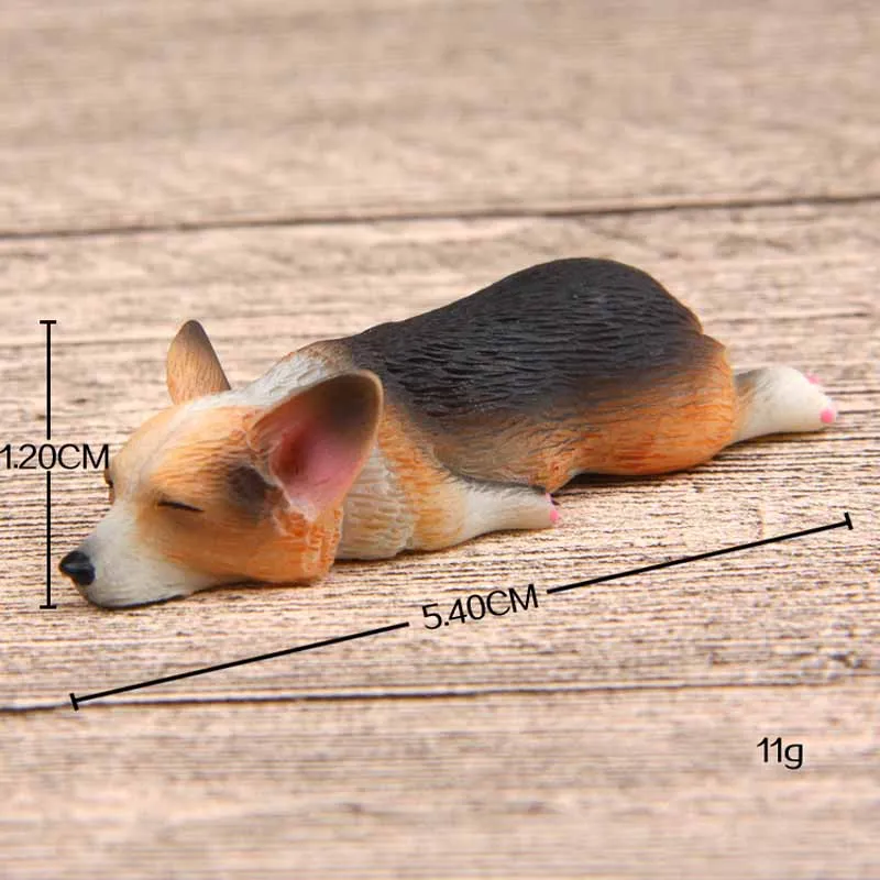 Аксессуары для домашнего декора, милые корги, Сиба ину, ПВХ фигурки, магниты на холодильник, паста - Цвет: C