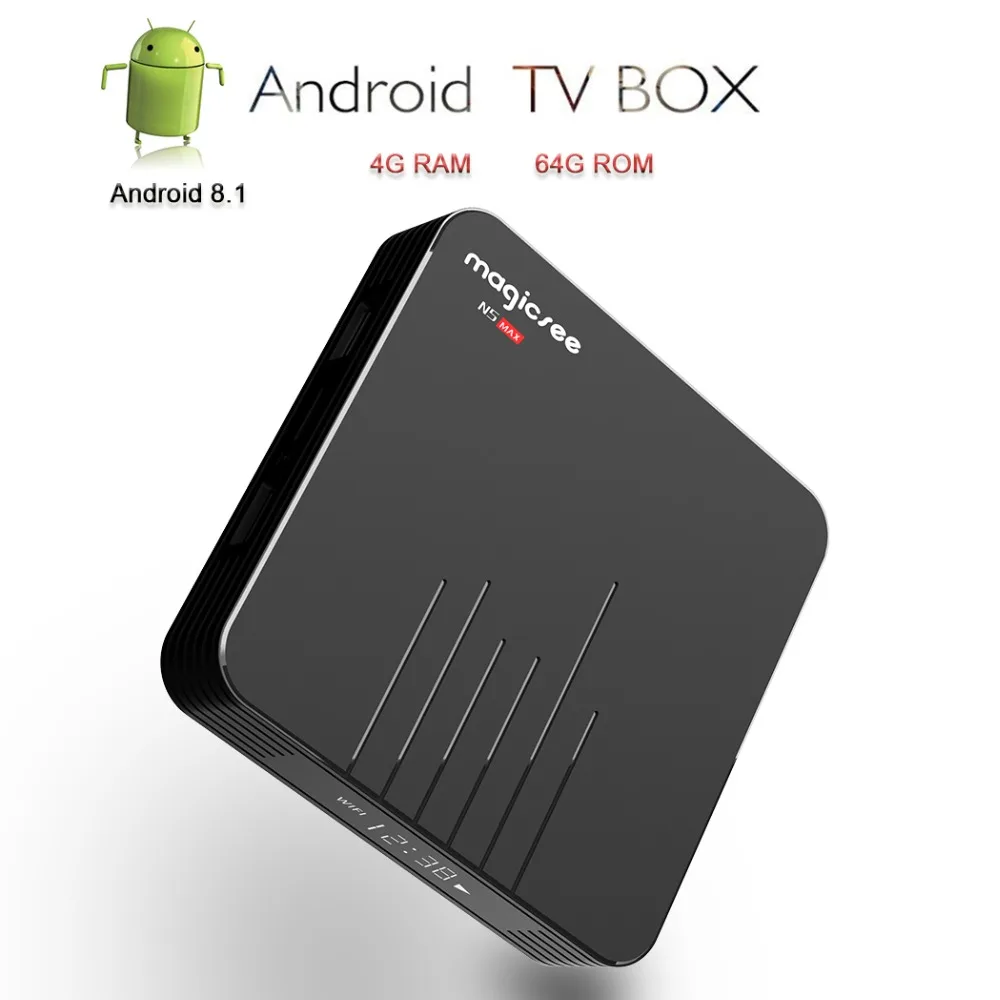 New H96 Pro MAX 4GB 64GB Android 8.1 TV Box K18.0 HD Smart Network Media Player