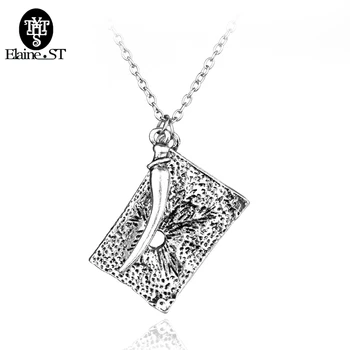 

Basilisk Fang and Tom Riddle Diary Necklace Mace Alloy Pendent Charm Necklace Gift For Man Woman Fans Movies Jewelry Wholesale