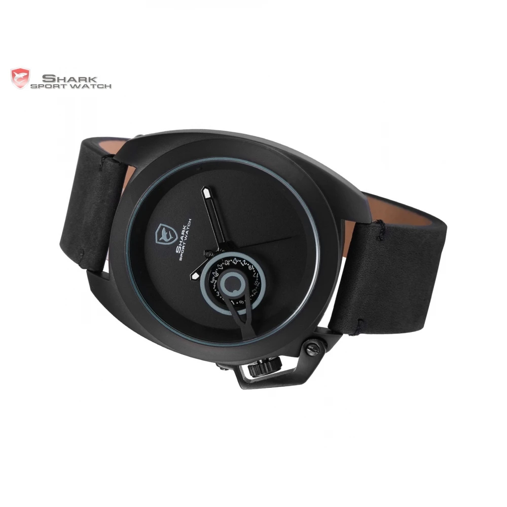 Tawny Shark Sport Watch Luxury Brand Black Stylish Date Crown-guard Male Simple Military Wristwatch Mens Fashion Watches /SH447