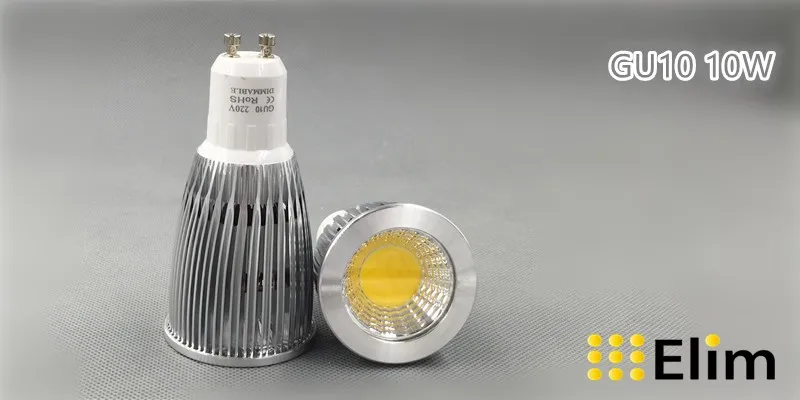 Светодиодный точечный светодиодный светильник GU10 Cob E27 E14 с регулируемой яркостью 2700 K теплый белый 3 Вт 5 Вт 7 Вт 10 Вт лампа замена галогенной лампы Энергосберегающая лампа