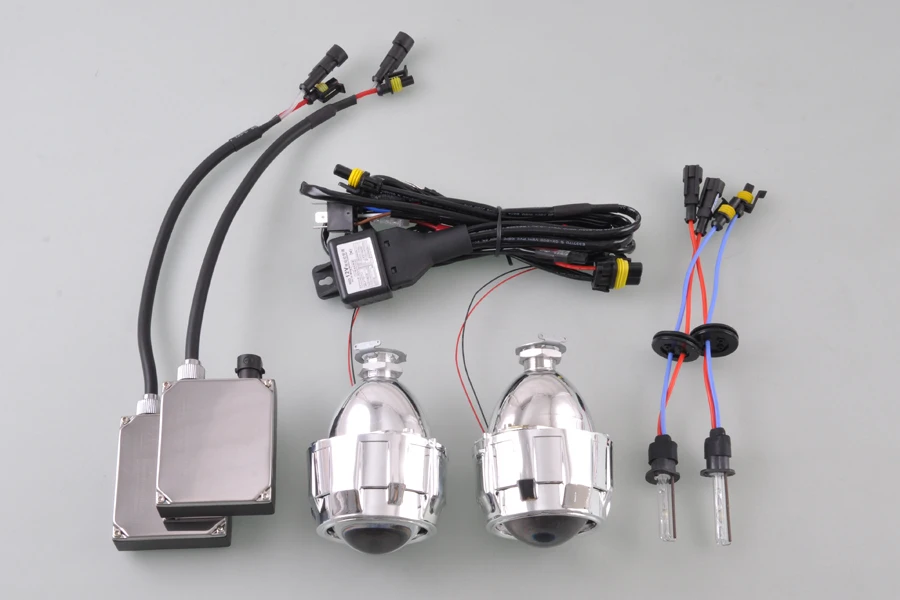 

MINI Angel Eye Projector Fog Double Light Lens Left Driving + 4300K H1 HID Ballasts [QP820-L]