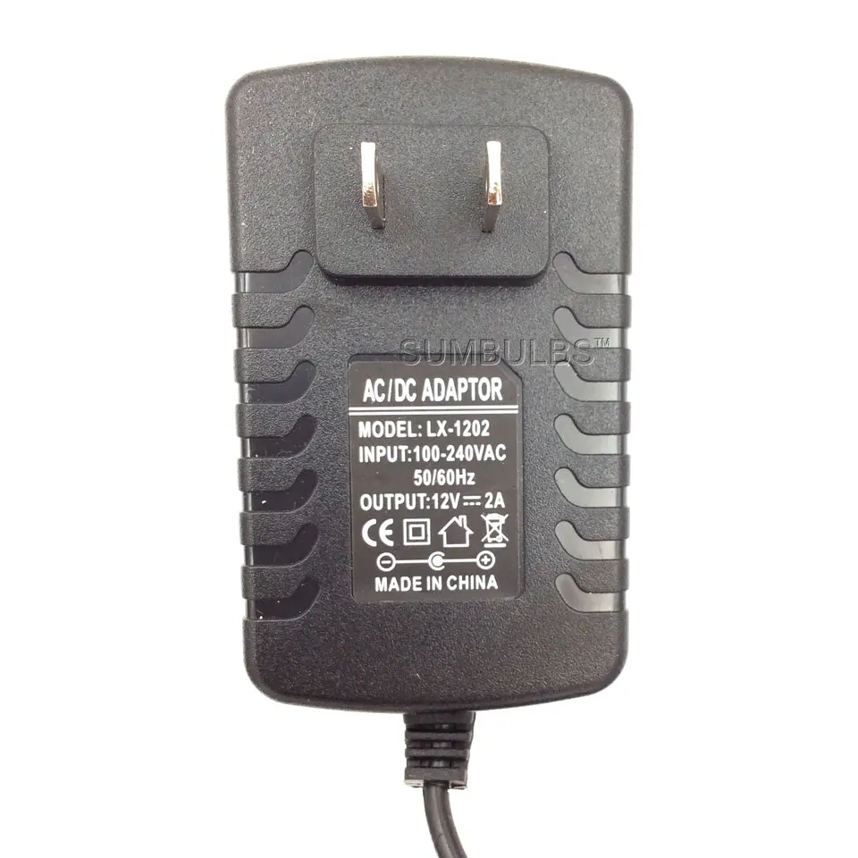 AC 110V 220V к DC 12V источник питания трансформатор 2A 15W США ЕС вилка шнур драйвер с