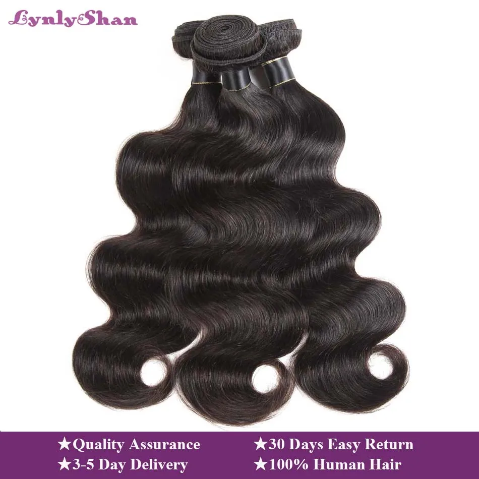 Lynlyshan Human Hair Brazilian Body Wave Bundles Remy Human Hair Extension 1/3/4 Piece Natural Colour 8-30 Inch Free Shipping Lynlyshan Human Hair Brazilian Body Wave Bundles Remy Human Hair Extension 1/3/4 Piece Natural Colour 8-30 Inch Free Shipping
