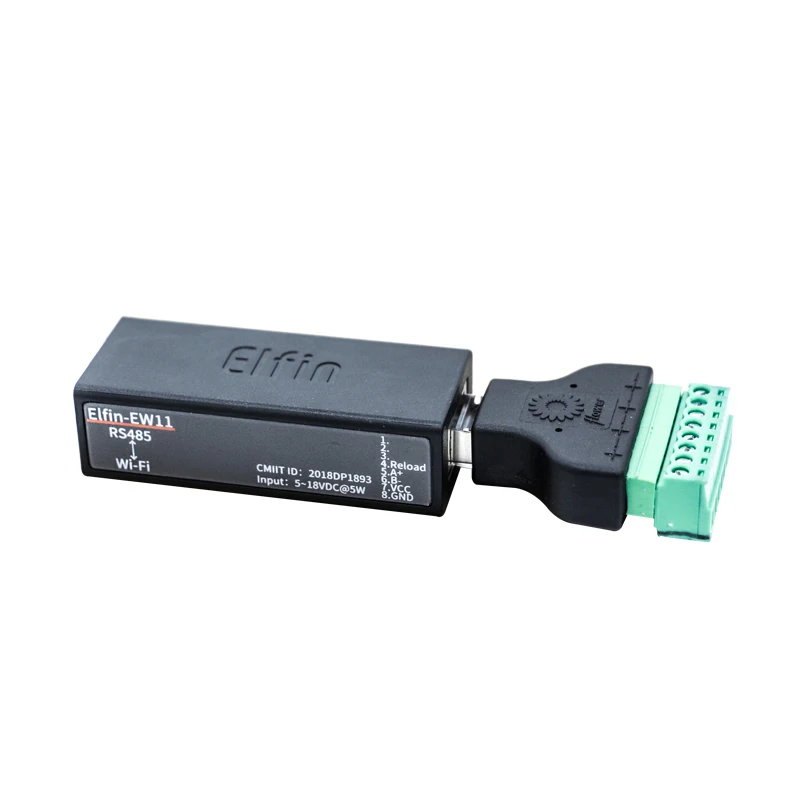 

Elfin-EW11 Wireless Networking CE FCC HF Smallest Devices Modbus TPC IP Function RJ45 RS485 to WIFI Serial Server