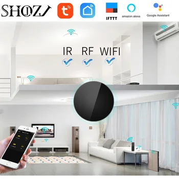 

Google home WIFI TUYA voice contro IR RF 433mhz 315 universal intelligent remote control FOR tv box fan switch air garage dooya