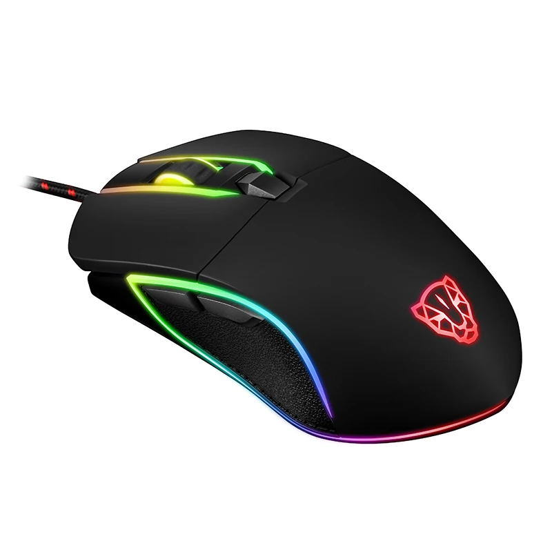 Motospeed V30 RGB Programming 3500 DPI Gaming Gamer Mouse USB Computer Wried Optical Mice Backlit Breathing LED for PC Game