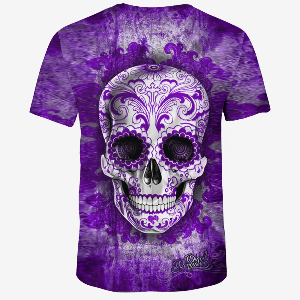 MAXDCCB забавная летняя 3D футболка уличные модели love skull для мужчин на открытом