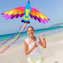 Взрослых открытый пляж воздушный змей 180*90 см Красочный Однолинейный воздушный змей "Феникс" для детей и с веревкой и ручкой