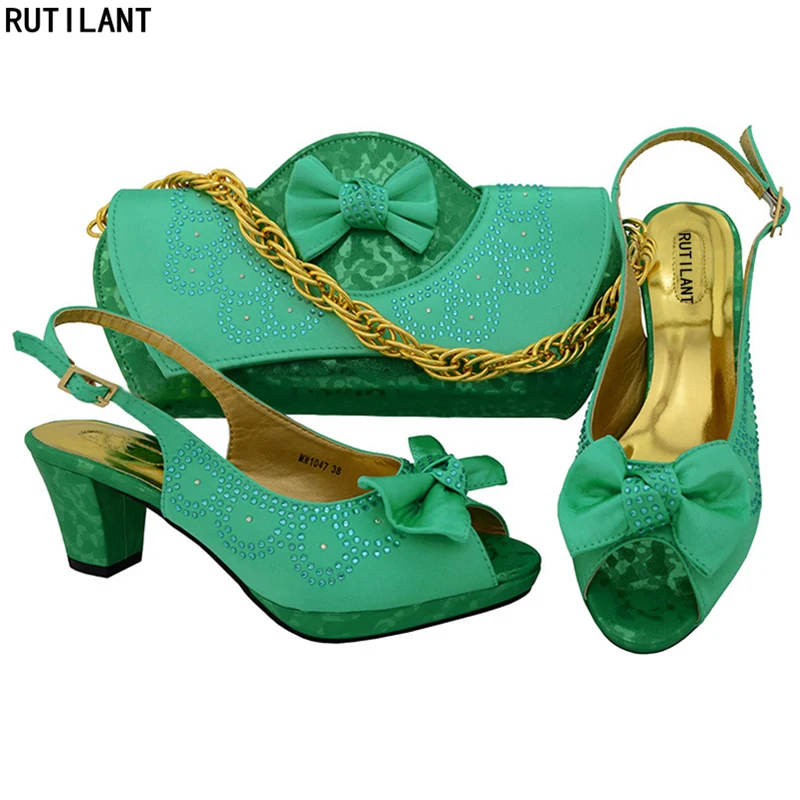 

Italian Shoes and Bags To Match Shoes with Bag Set Water Green Color African Italian Shoes and Bag Set Bag and Shoes Set Italy