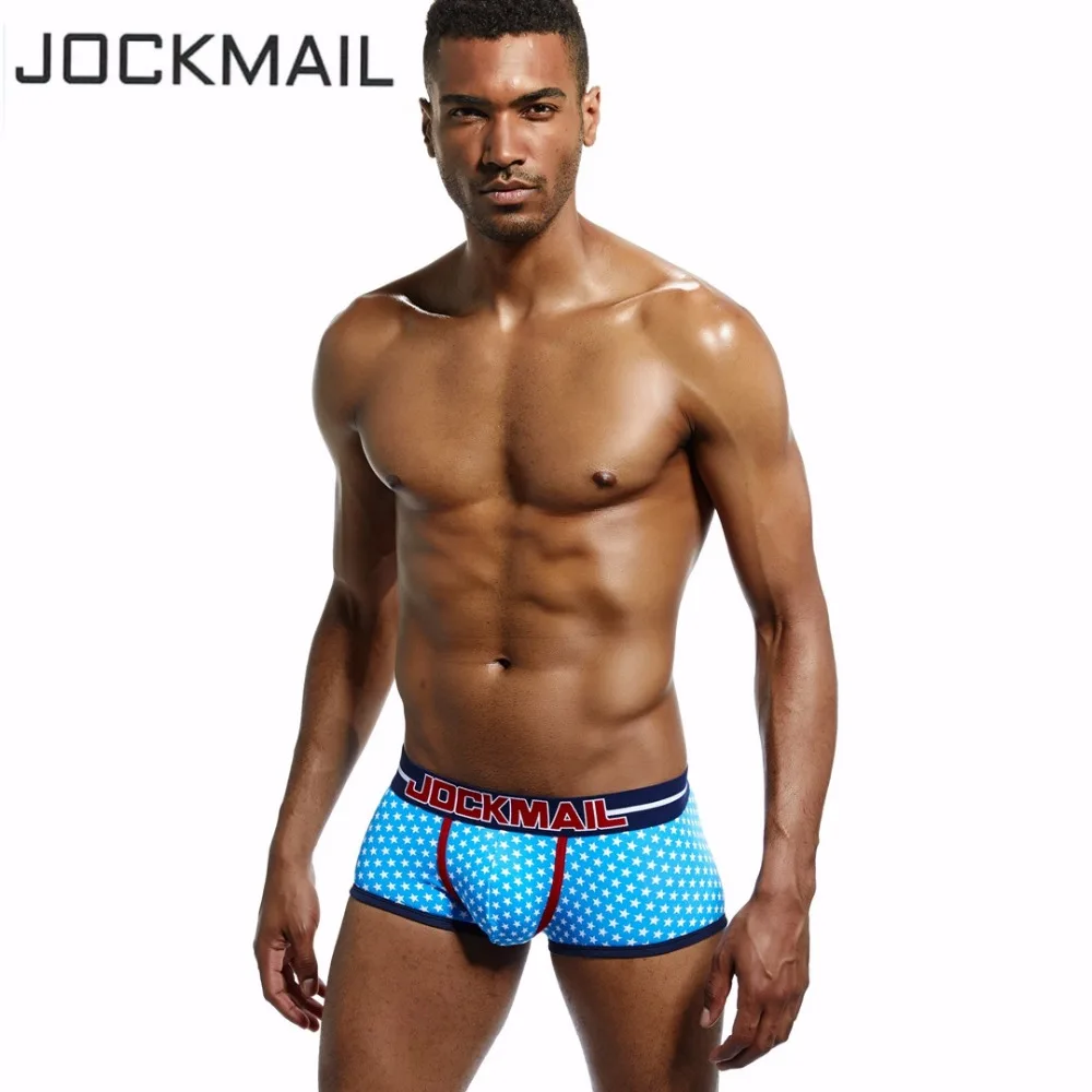 Трусы боксеры JOCKMAIL мужские Брендовое пикантное нижнее белье трусы из хлопка с