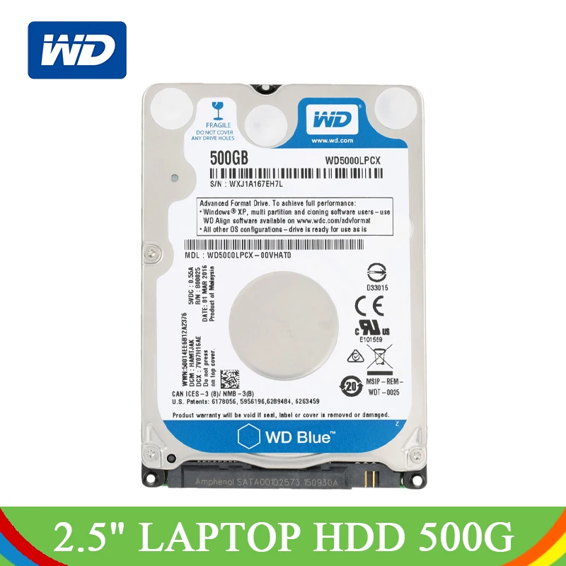 Buy Western Digital 500GB WD Blue HDD Internal Notebook Hard Disk Drive 2.5