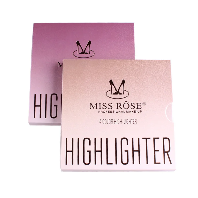 

MISS ROSE 4 Colors Facial Makeup Natural Glitter Face Brightener Contouring Highlighter Face contour Repair Cosmetic TSLM2