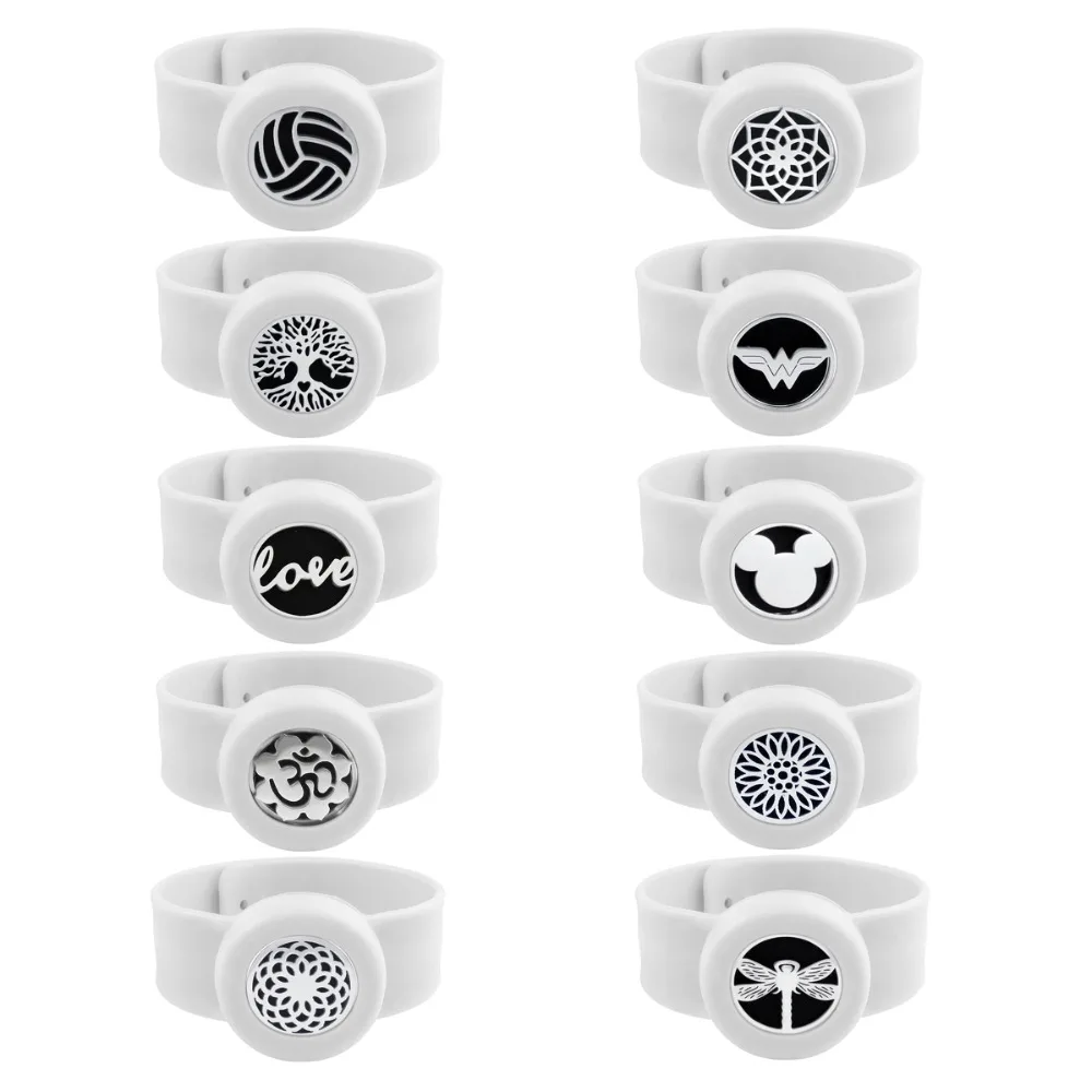 ZP-BS-layout Silicone Diffuser Locket Bracelet