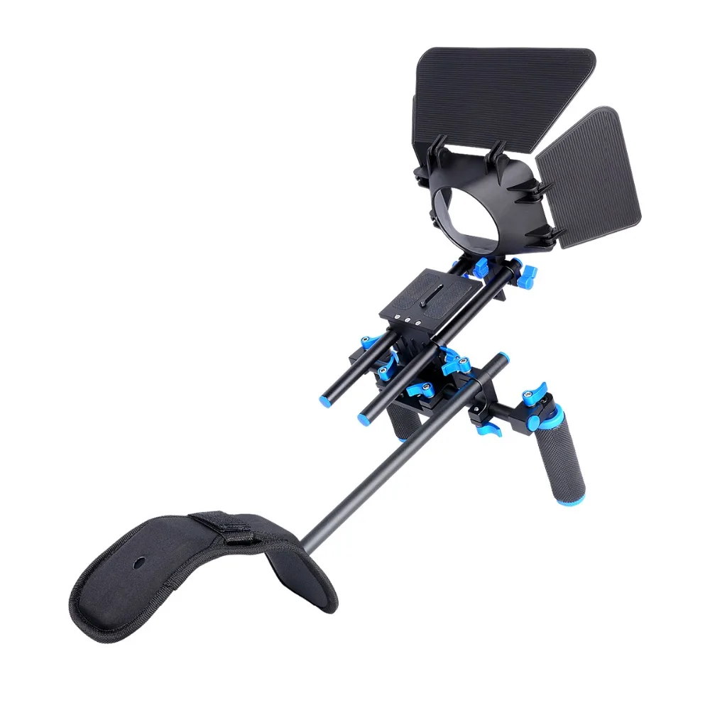 YELANGU D112 Suporte DSLR Camera Shoulder Mount Rig Com Matte Box