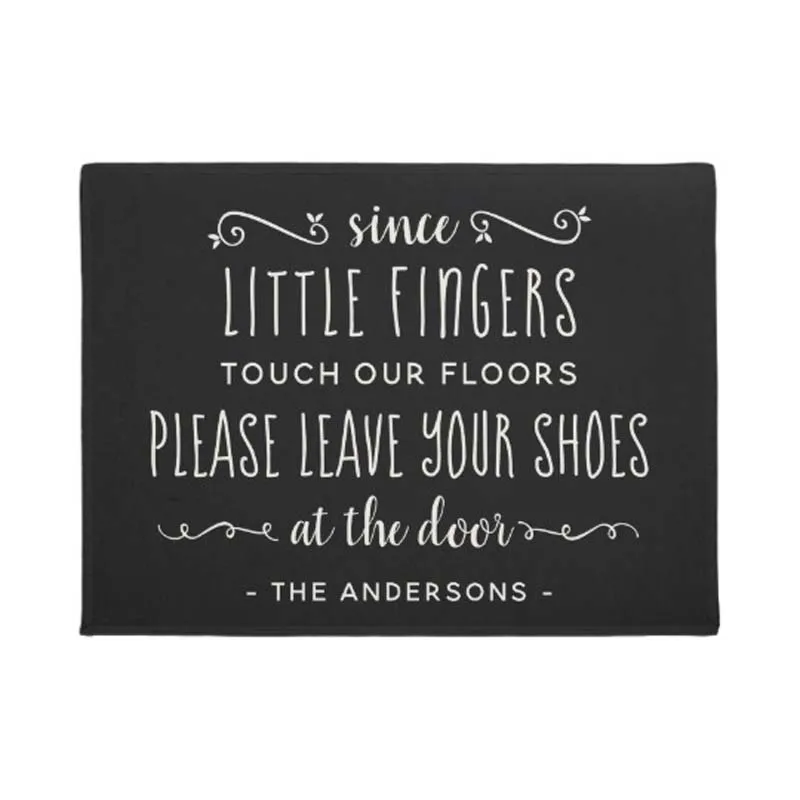 

Please Remove Your Shoes Personalized DoormatHome Decoration Entry Non-slip Door Mat Rubber Washable Floor Home Rug Carpet