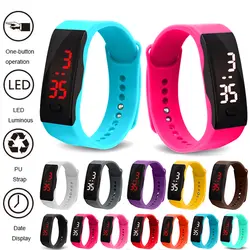 Relogio браслет часы детские часы светодиодный цифровые спортивные наручные часы для мальчиков девочек электронные Дата Часы montre enfant