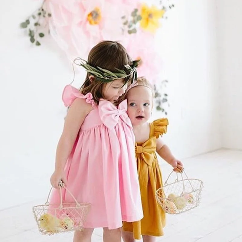 2018 Toddler Baby Kid Girl Plaid Lace Belt Backless Yellow Plaid Bow Collar Sleeveless Clothes Cute Summer Dress цена 2018 Toddler Baby Kid Girl Plaid Lace Belt Backless Yellow Plaid Bow Collar Sleeveless Clothes Cute Summer Dress цены онлайн