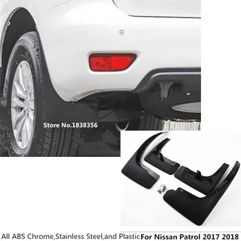 

For Nissan Patrol 2017 2018 2019 2020 Carn Styling Plastic Fender Soft Mudguard Protection Detector Flap Splash Mud Guard 4pcs