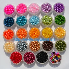 Acessório de joias da moda de 6mm, acrílico, imitação de plástico, pérola, formato redondo, 18 cores, pulseira, departamento com 400 peças