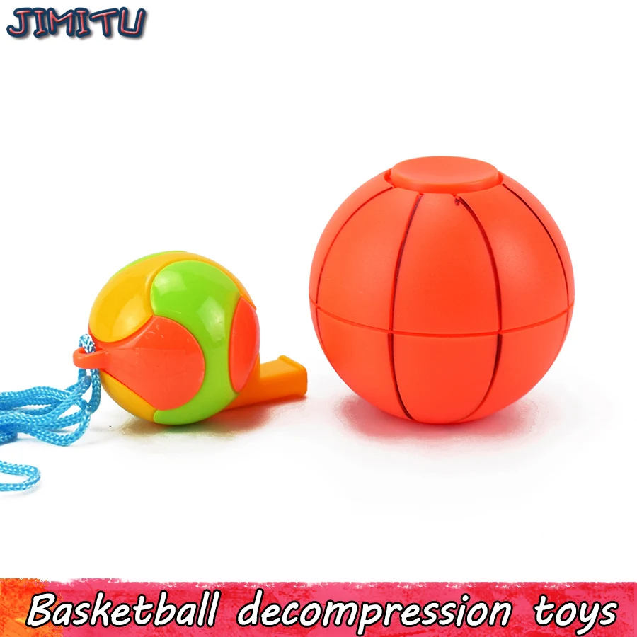Баскетбольная игрушка Fidget Spinner Для детей креативный кубик со свистком подарок для взрослых волшебный Забавный антистресс офис для