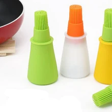 New High Quality 1pc Grill Oil Bottle Brushes Tool Silicone BBQ Basting Oil Brush Barbecue Cooking Pastry Oil Brushes