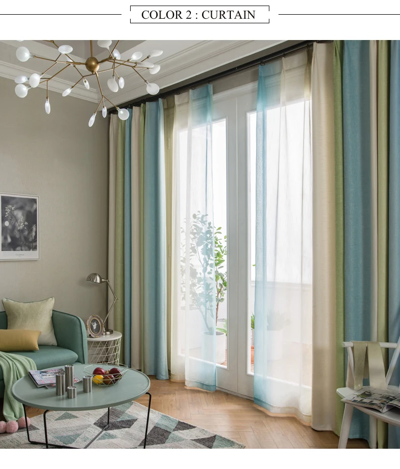Современные оконные шторы в разноцветную полоску в средиземноморском стиле из хлопка и льна для гостиной, спальни, детской комнаты