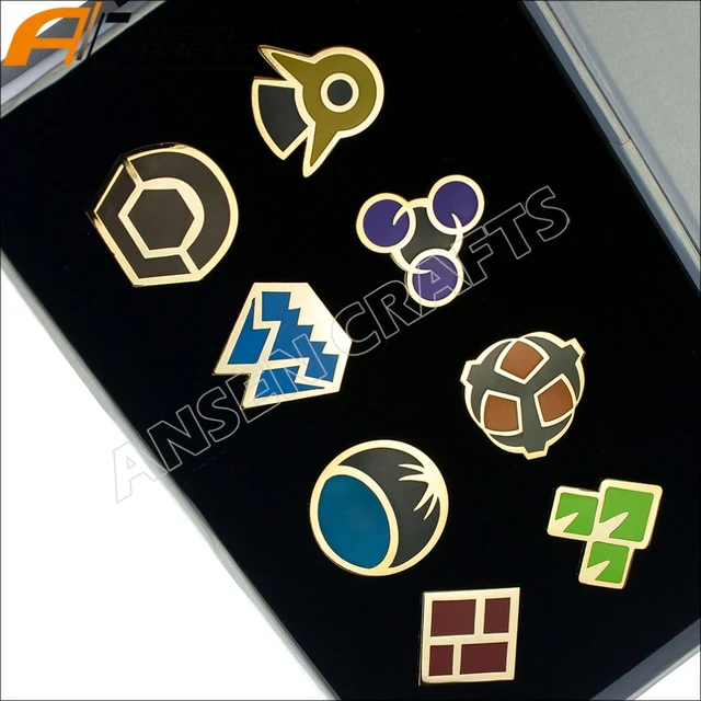 Pokemon League Gym Badge Brooch Sets Sinnoh 8Pins Only