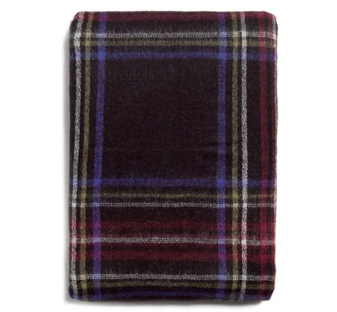 Winter Women Scarves Large font b Tartan b font Scarf Pashmina Warp Shawl Acrylic Black Checked