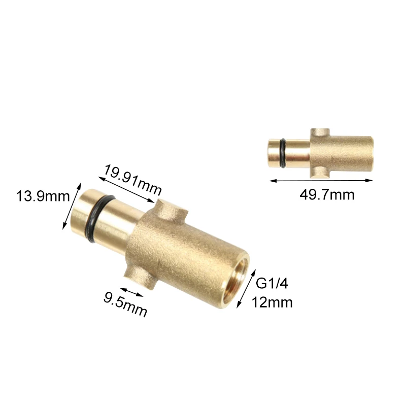 

Gold Sale Foam Lance Adapter Wash Gun Fitting For Nilfisk Kew/black Decker/lavor/kranzle M22/bosch/alto 1/4"