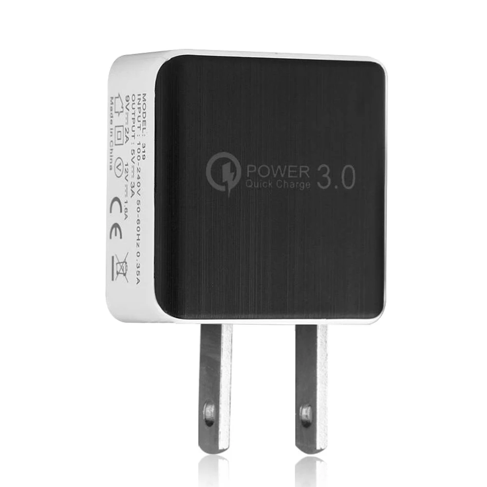 Универсальный 18 Вт быстрой зарядки USB 3,0 5 V 3A для Iphone 6 7 8 XR XS X для samsung Samsug s10 9 8 huawei ЕС и США дорожная штепсельная розетка Зарядное устройство