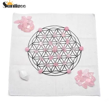 

Sunligoo 2018 Chakra Healing Crystal Grids Kit-Lot of Rose Quartz Chips&Beads, Rose Quartz Wand Point, Rock Crystal Quartz Stick