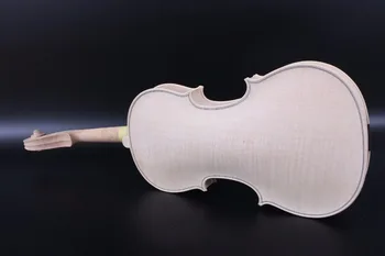 

4/4 Violin unfinished White violin Kit Accessories One piece Tiger Flame #3122