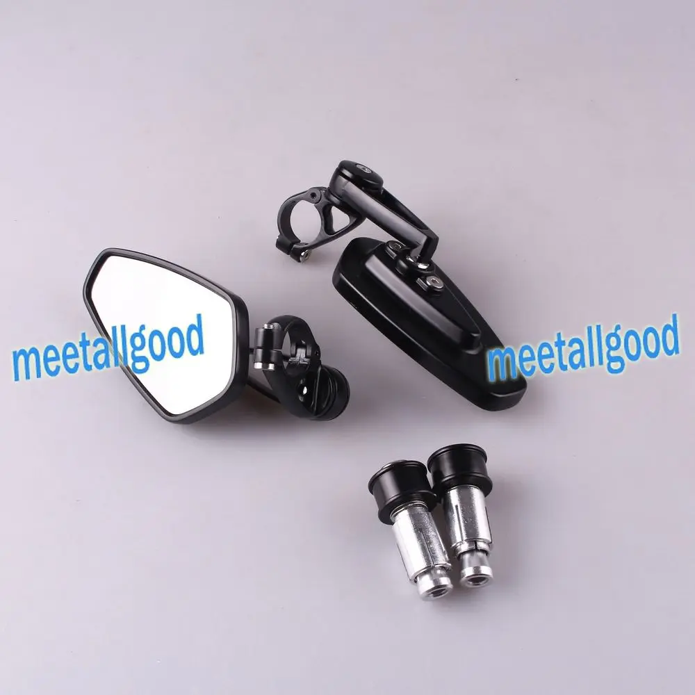 Universal Rear View Side Wing Rearview Mirrors for all motorcycles 7/8" 22mm Handle Bar End
