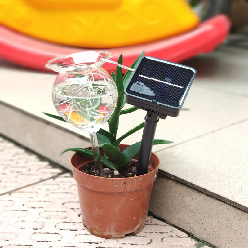 

LED solar lights Self Watering Aqua Globes Glass Automatic Plant Water Bulb Flower Decorative Plant fill light