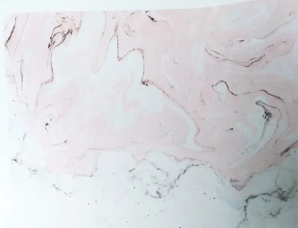 A Perfect Pink White Nursery Marble Wallpaper Mural In Situ