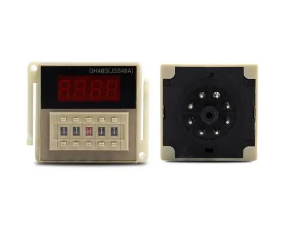 

DH48S-2Z 12V 24V 110V 220VAC Digital Timer Relay On Delay 8 Pins SPDT 2 Groups Contacts Delay