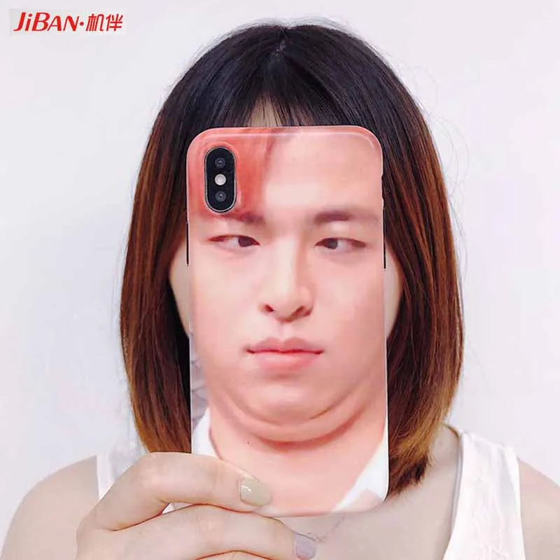 JIBAN Coque чехол для iphone 8 spoof expression iPhone X 6 6s 7 7plus plus Забавный мультфильм Пары защитный |