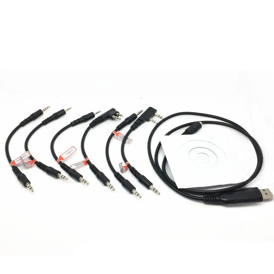Многофункциональная USB линия записи шесть в одном для kenwood motorola ICOM V8 HYT TC500 walkie