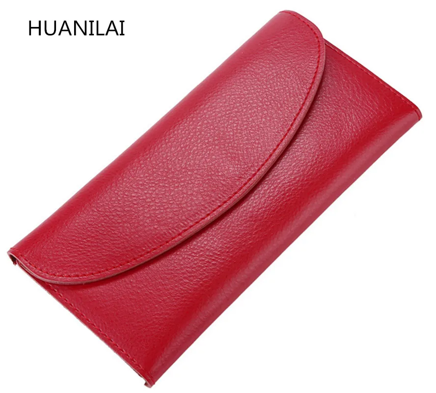 

Women's Wallets Purses 100% Genuine Leather Long Wallets For Girl Ladies Money Coin Pocket Card Holder Female Cowhide Wallets
