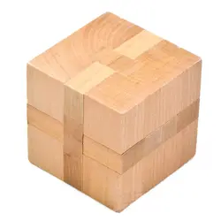 Подарок на Рождество деревянный Magic Cube логическая Головоломка Головоломки Логические интеллектуальной удаления Сборка игрушки
