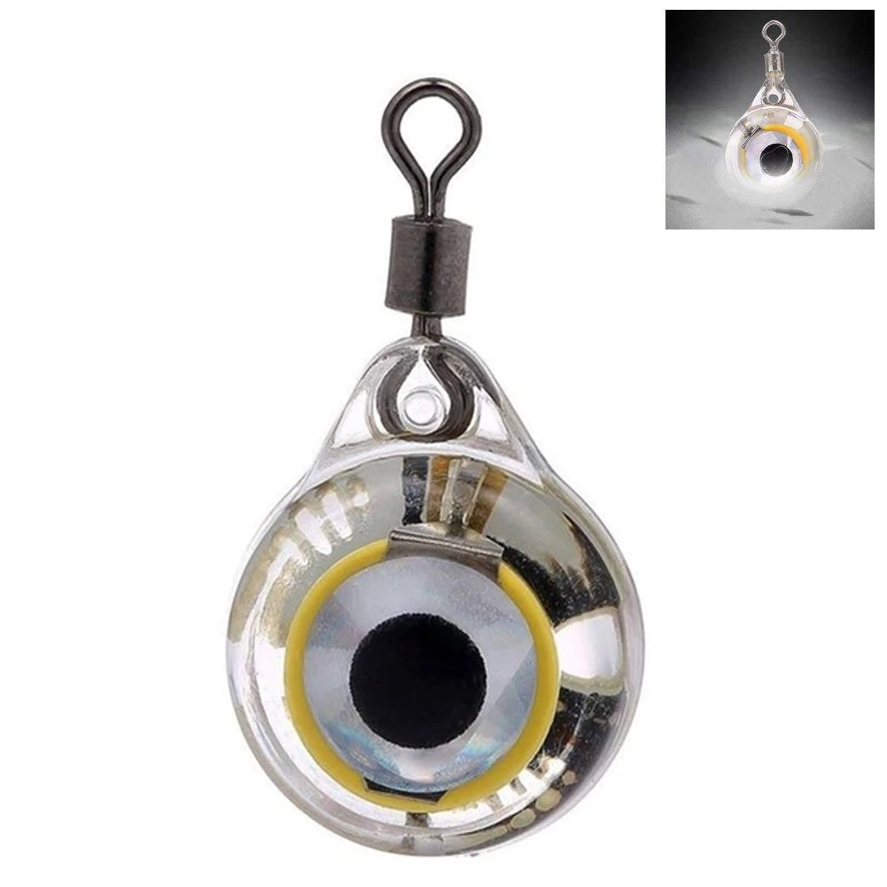 

Flashing Illuminous False Bait Light Eye Shape Battery Powered Underwater Deep Drop Emitting Led Electronic Fishing Lure Lamp