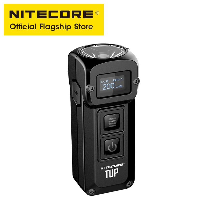 Nitecore tup маленький металлический перезаряжаемый портативный умный USB мини