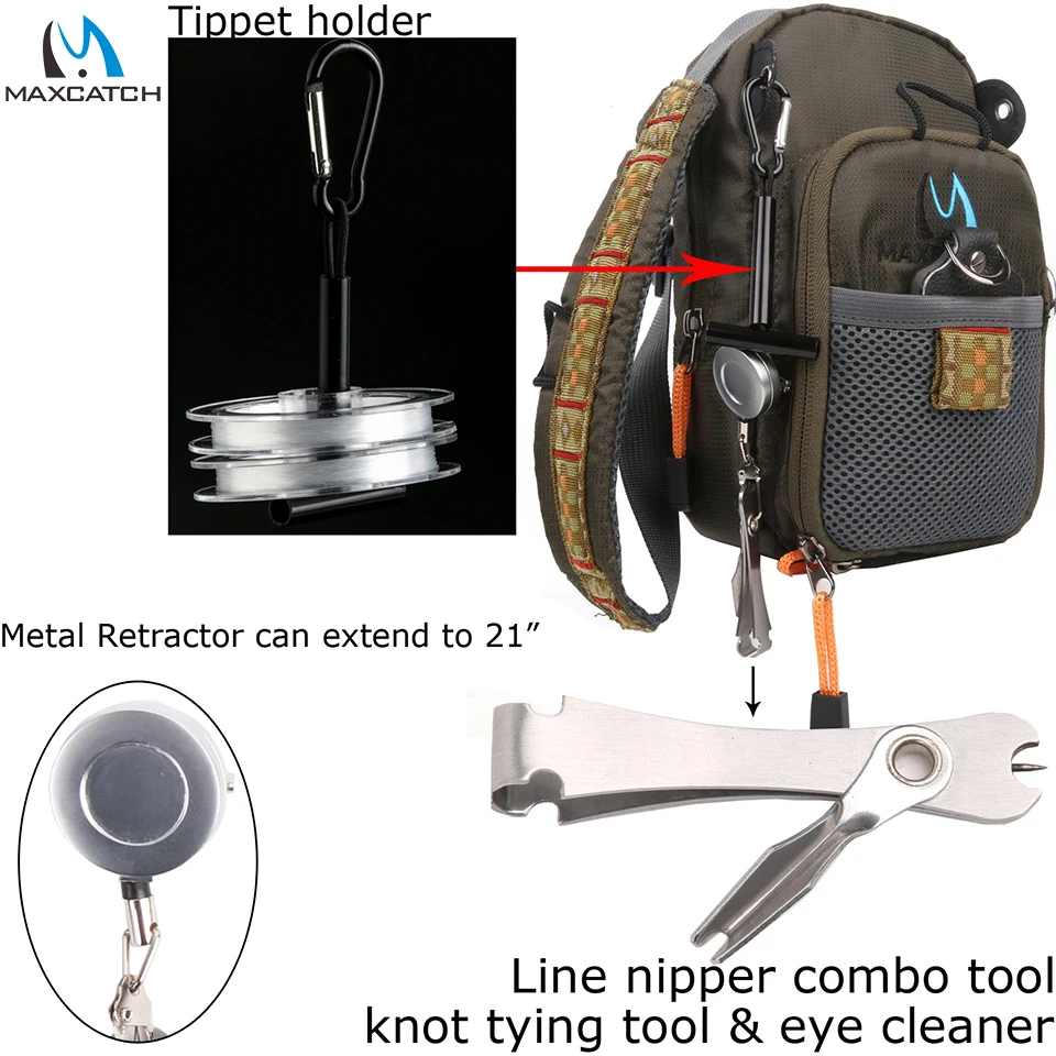 Tanie Maximumcatch Fly torba wędkarska wędkarska torba piersiowa plecak wędkarski z akcesoriami narzędzie połowowe