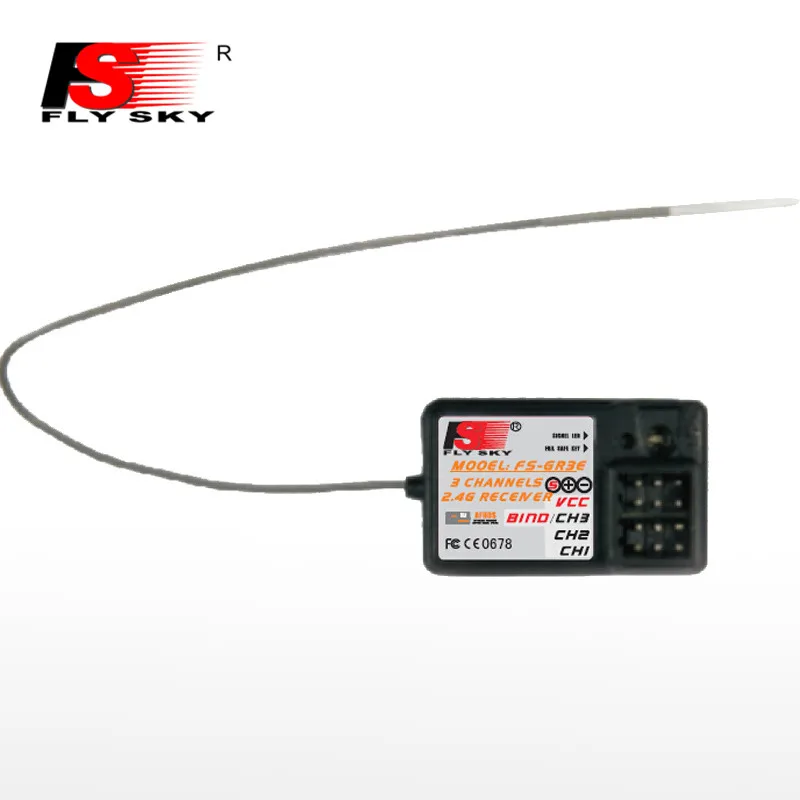 

Flysky FS-GR3E FS GR3E 2.4G 3CH Receiver with Failsafe GT3B GR3C Upgrade for RC Car Truck Boat GT3 GT2 Transmitter FS