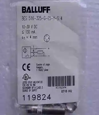 

DHL/EMS 5 Sests NEW BALLUFF BES 516-325-G-E5-Y-S4 Proximity Inductive Switch Sensor 3.2MM Range