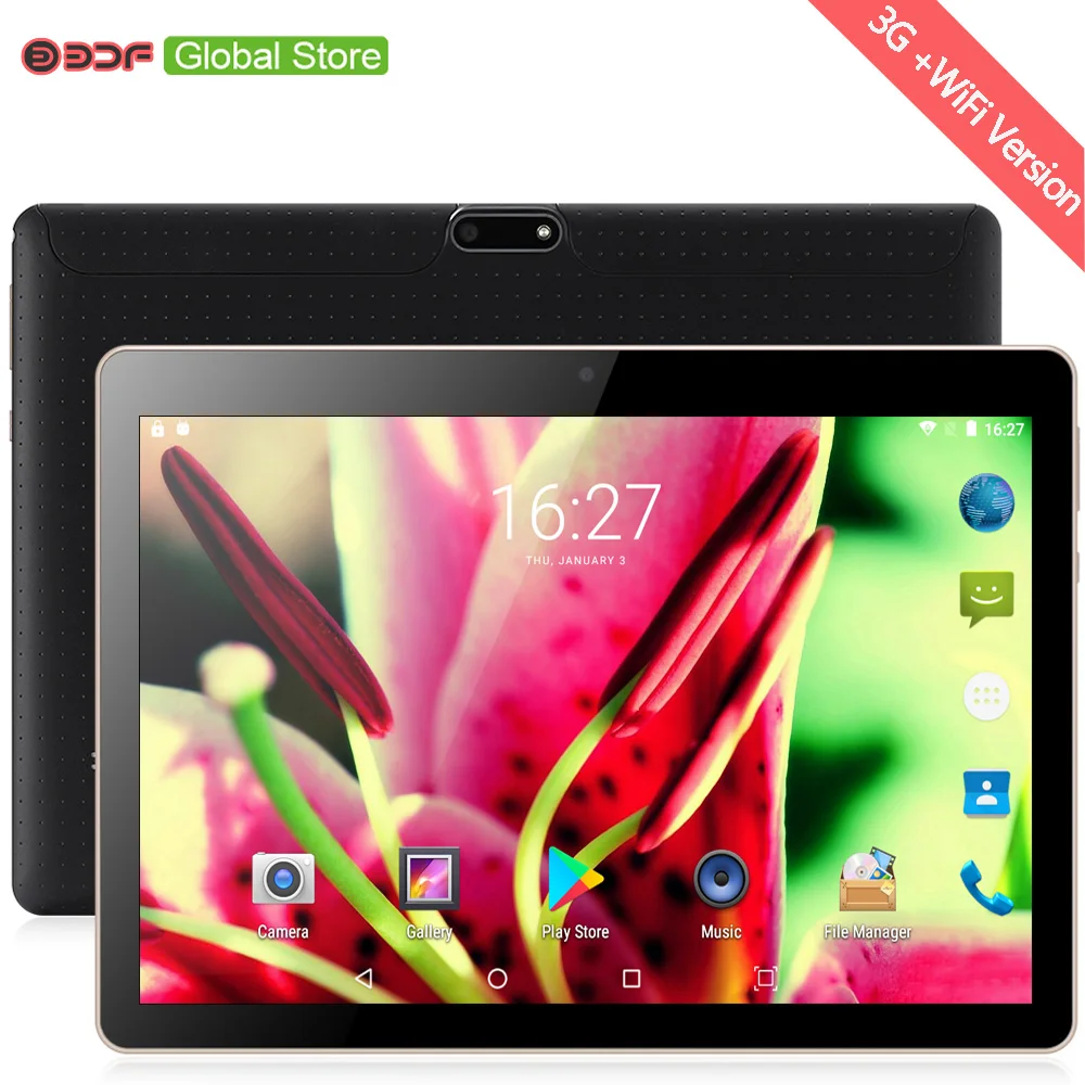 

10 inch Android 6.0 Tablet Pc 4GB RAM 32GB ROM Tablette Quad Core Built-in 3G Phone Call Dual SIM Card Tablet PC 5000Mah Battery