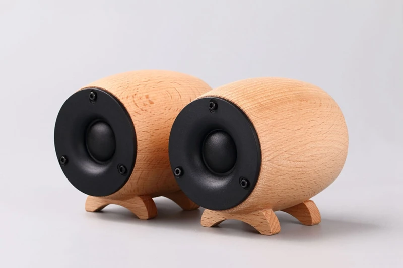Пара однотонных деревянных Hi-Fi динамиков сверхтройная звуковая коробка домашний